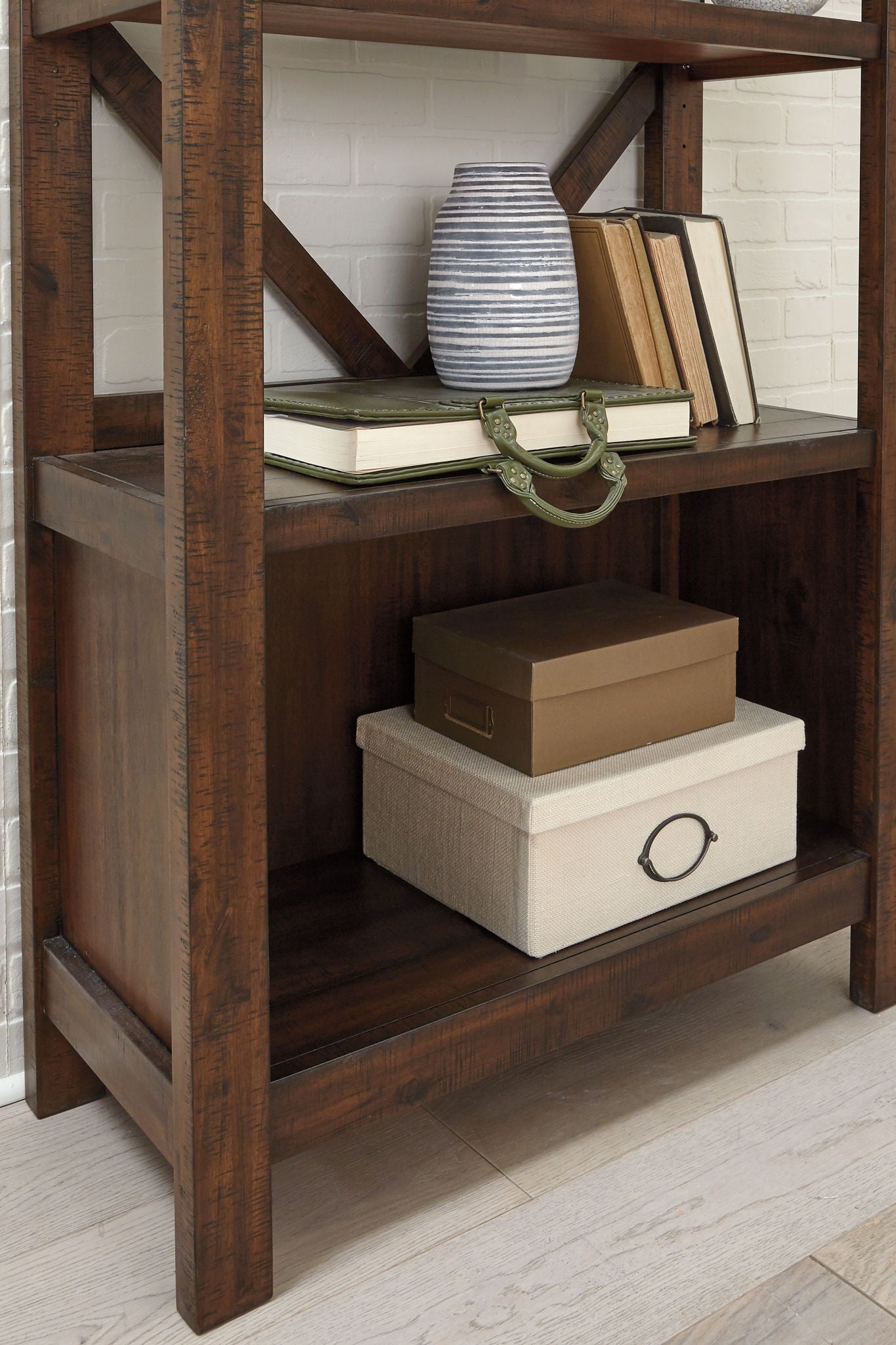 Baldridge - Rustic Brown - Large Bookcase - Urban Living Furniture (Los Angeles, CA)