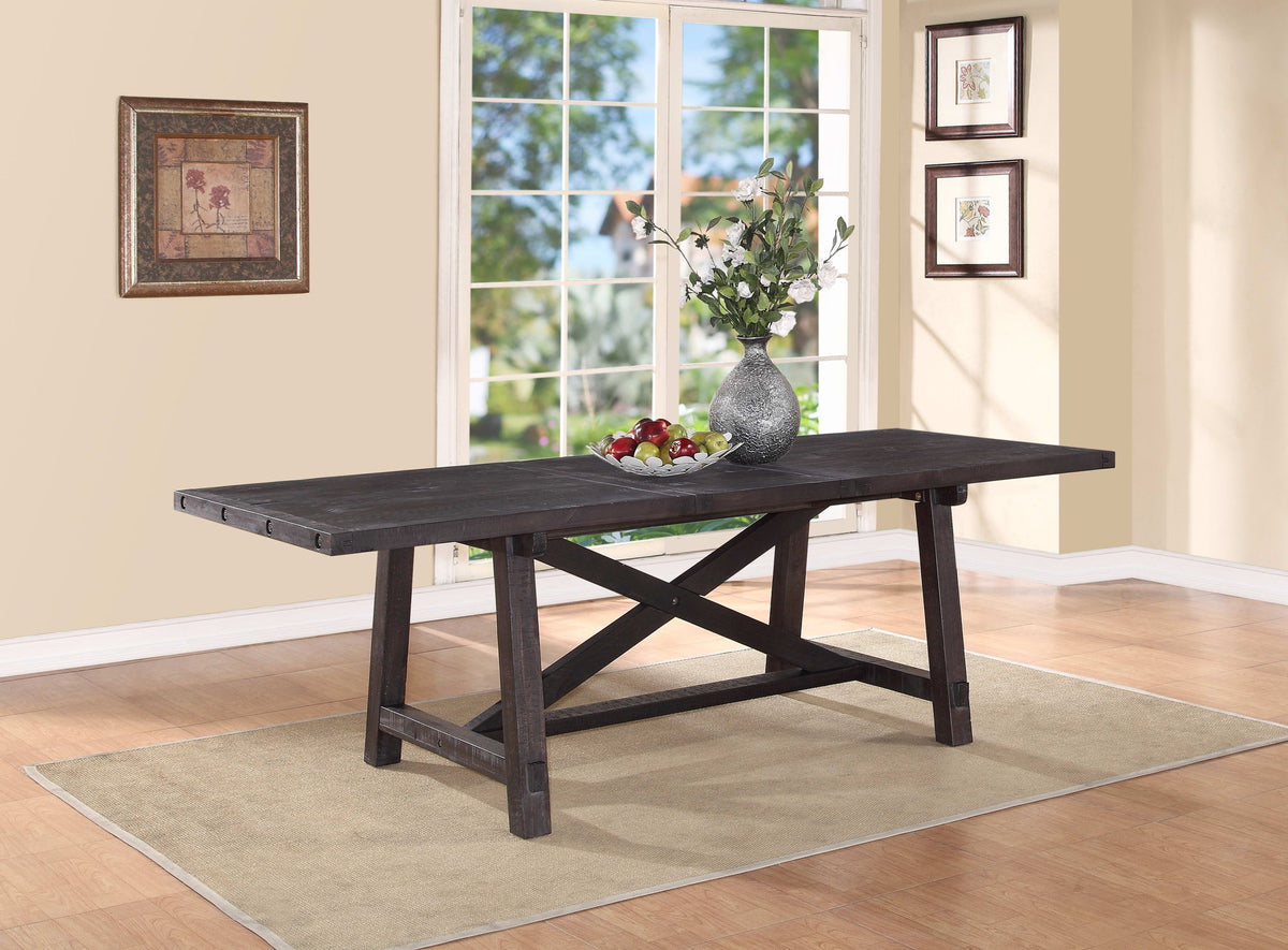 Yosemite - Solid Wood Rectangular Extension Table - Cafe