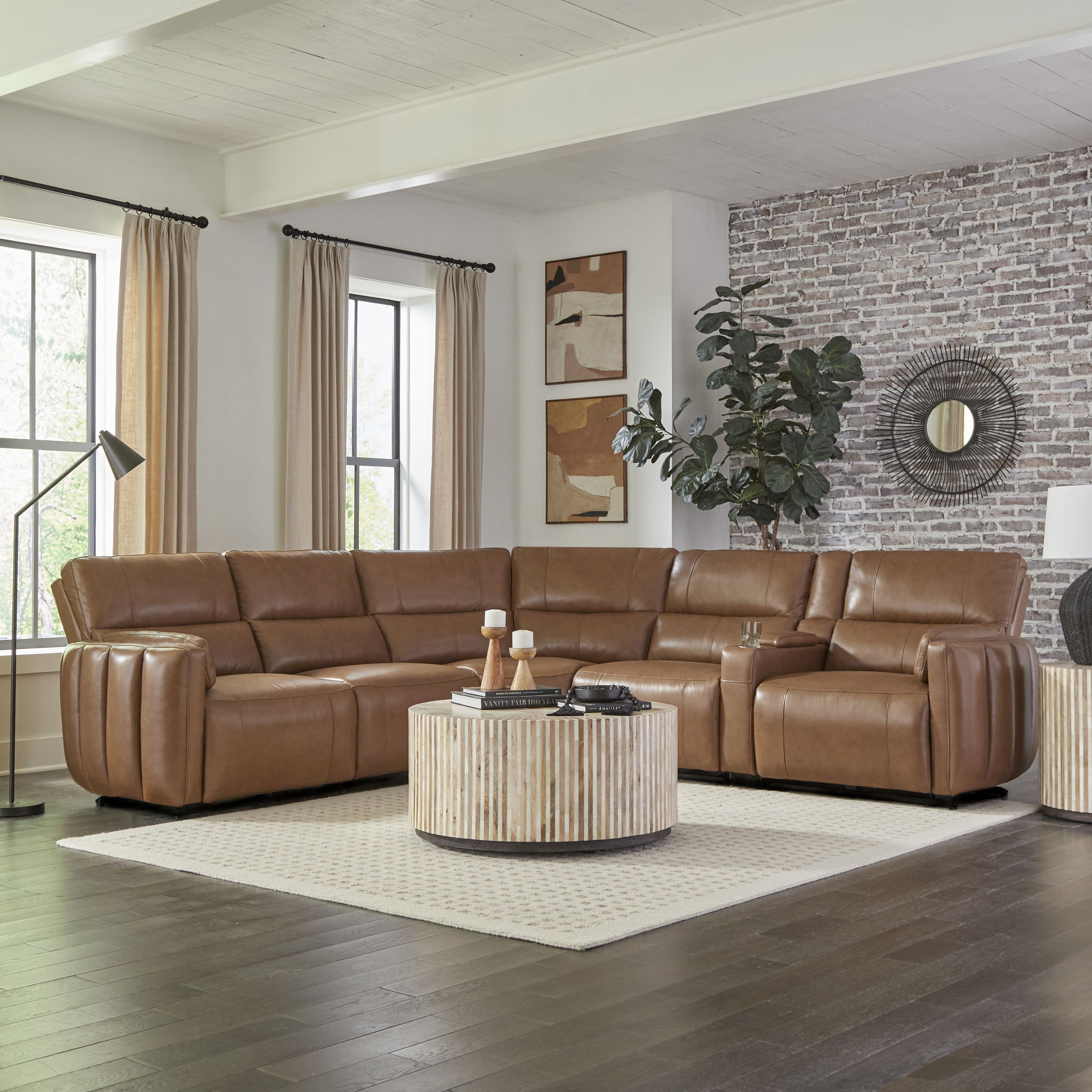 Modesto - Modular Power Reclining Sectional With Power Adjustable Headrests - Urban Living Furniture (Los Angeles, CA)