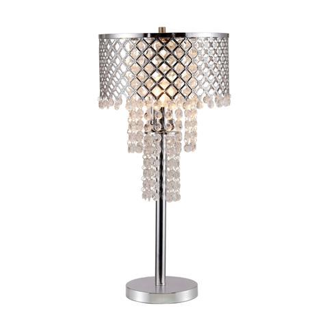 Crystal On Mesh - Table Lamp - Chrome - Urban Living Furniture (Los Angeles, CA)