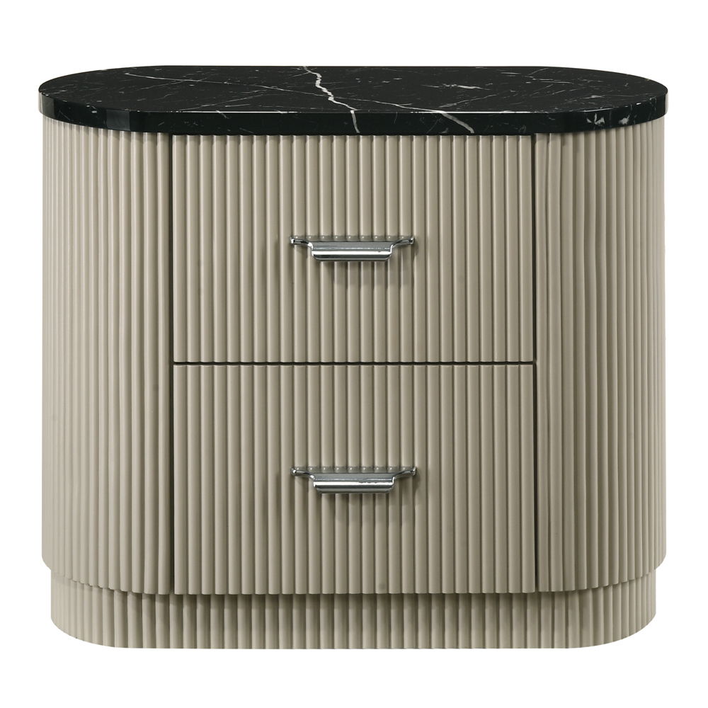 Travonte - Nightstand - Gray / Beige - Urban Living Furniture (Los Angeles, CA)