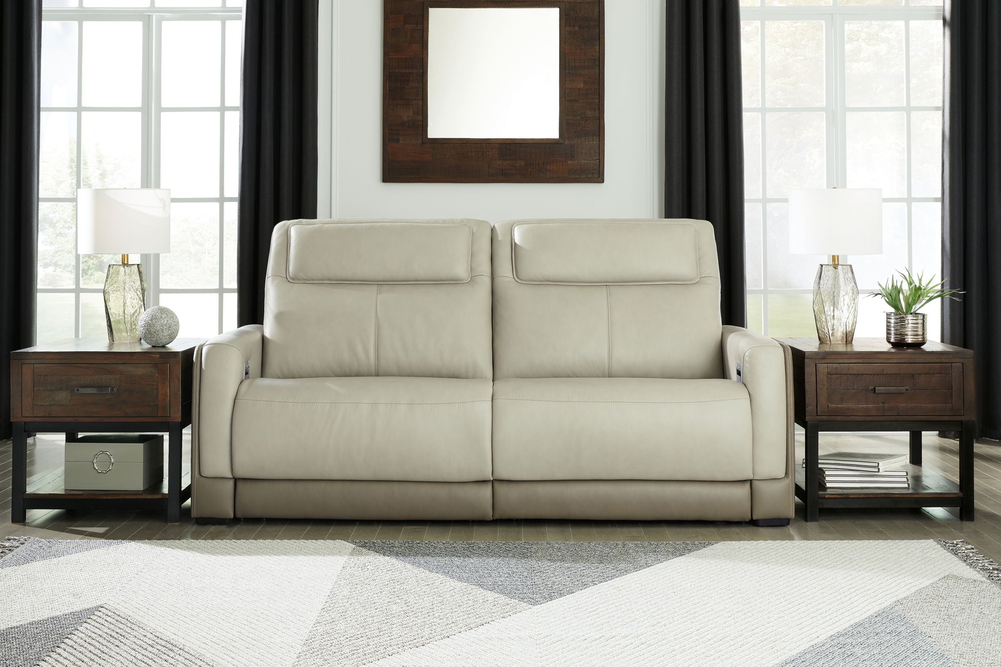 Battleville - Almond - 2 Seat PWR REC Sofa ADJ HDREST - Urban Living Furniture (Los Angeles, CA)