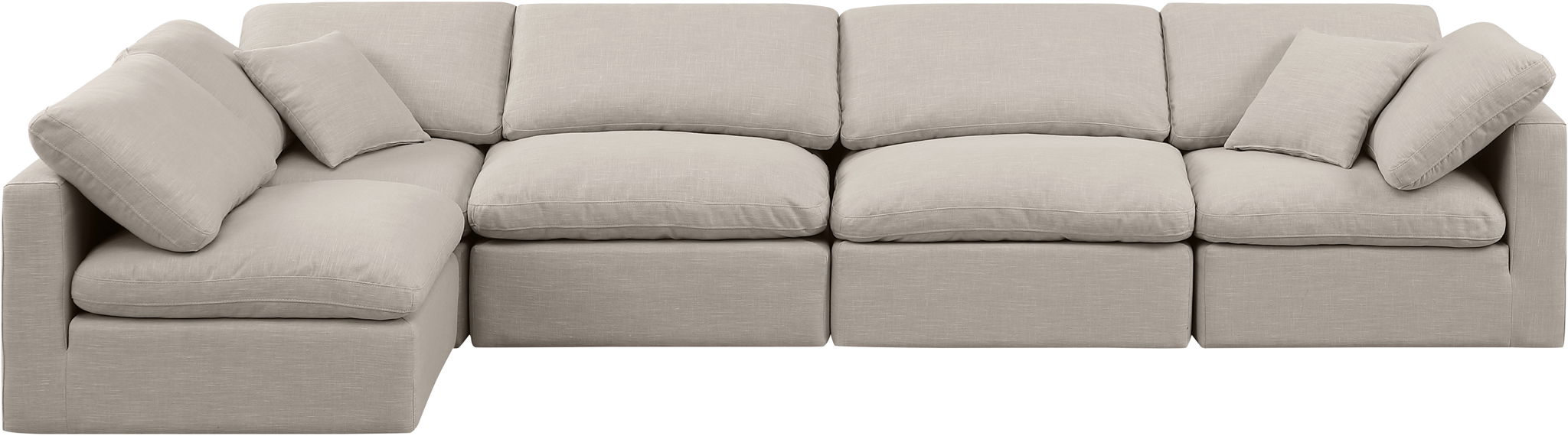 Indulge - Linen 5 Piece Modular Sectional - Urban Living Furniture (Los Angeles, CA)