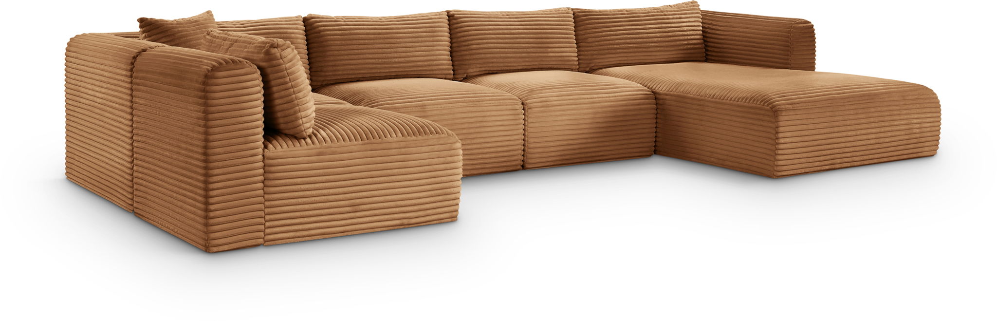 Shaggy - Fabric 5 Piece Modular U-Shaped Sectional - Urban Living Furniture (Los Angeles, CA)