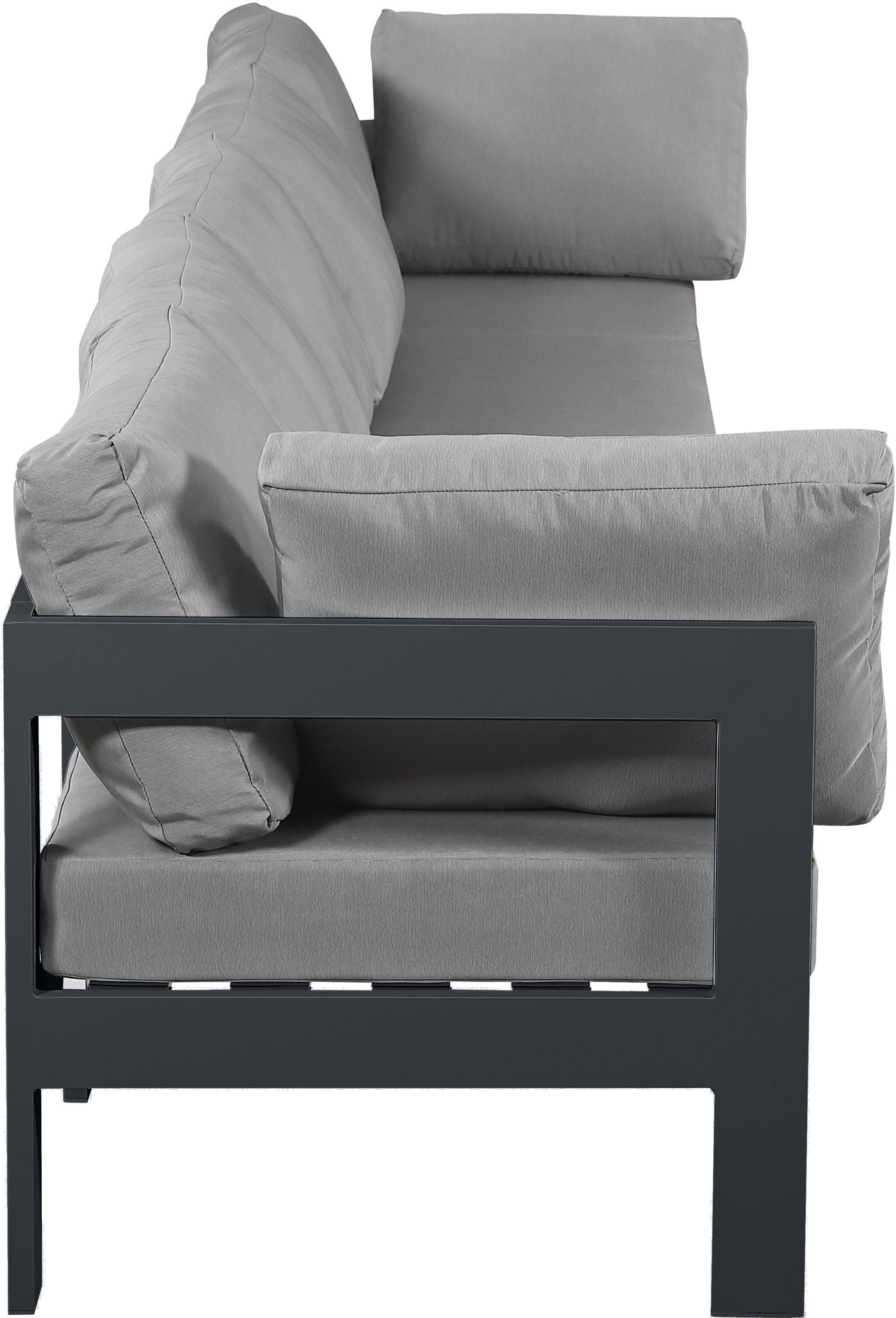 Nizuc - Outdoor Patio 5 Seat Modular Sofa With Gray Frame - Urban Living Furniture (Los Angeles, CA)