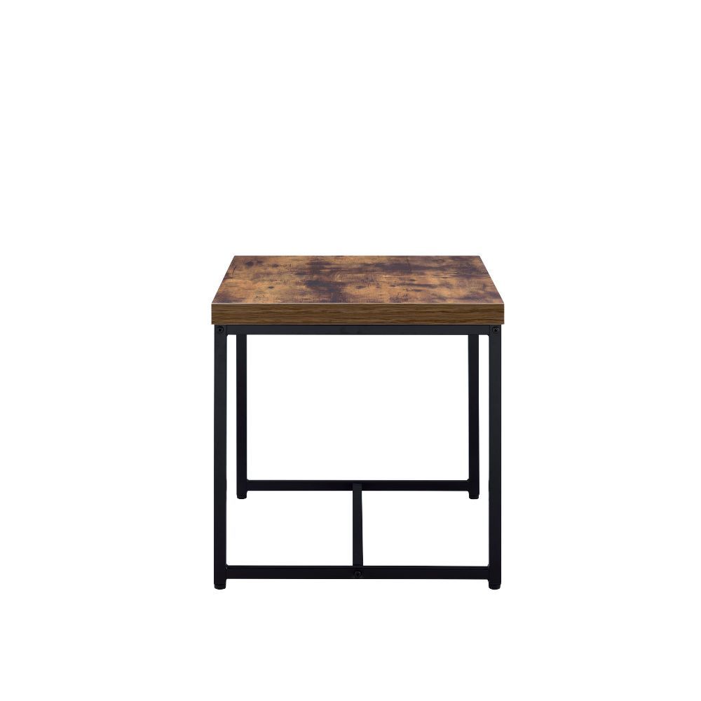 Bob - End Table - Weathered Oak & Black - Urban Living Furniture (Los Angeles, CA)