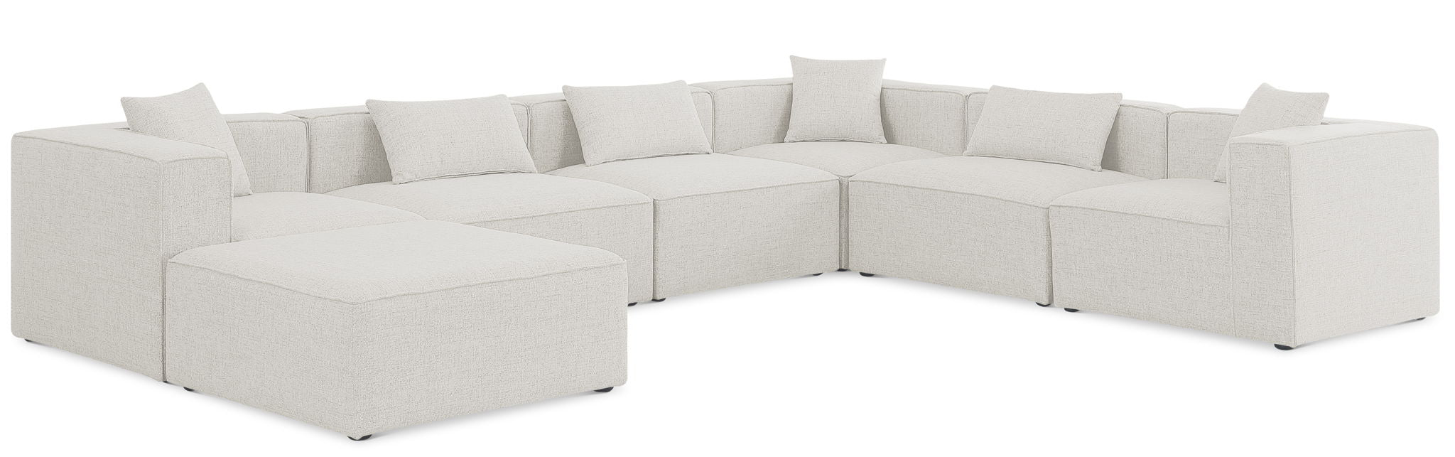 Cube - Linen 7 Piece Modular Sectional - Urban Living Furniture (Los Angeles, CA)