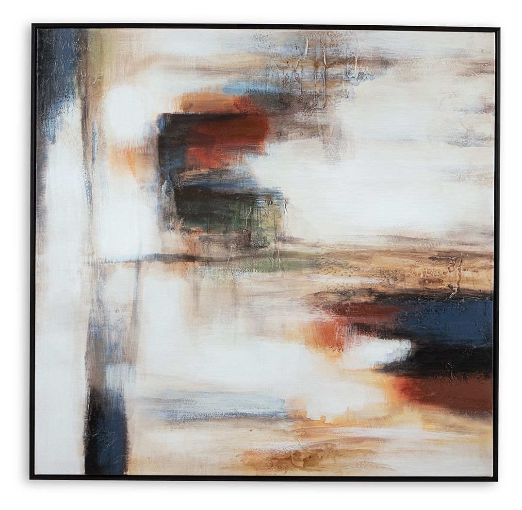 Pigeonford - White / Teal / Gold - Wall Art - Urban Living Furniture (Los Angeles, CA)
