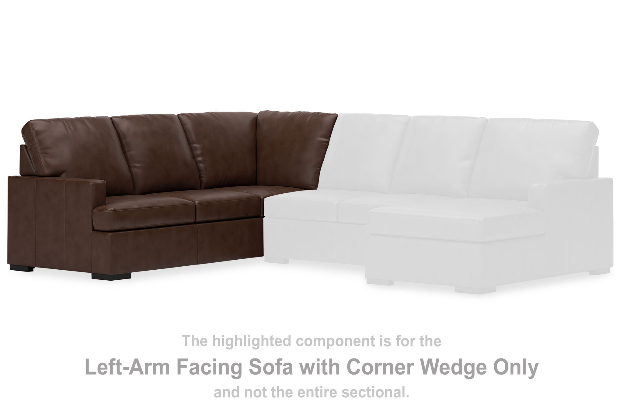 McDowlan - LAF Sofa With Corner Wedge - Coffee - Urban Living Furniture (Los Angeles, CA)