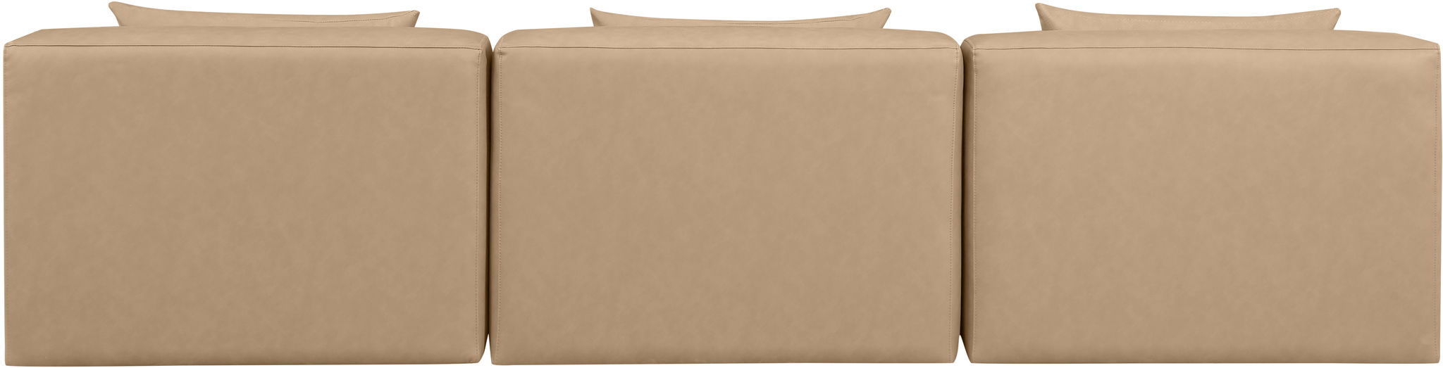 Cube - Modular 3 Piece Armless Sofa - Tan - Urban Living Furniture (Los Angeles, CA)