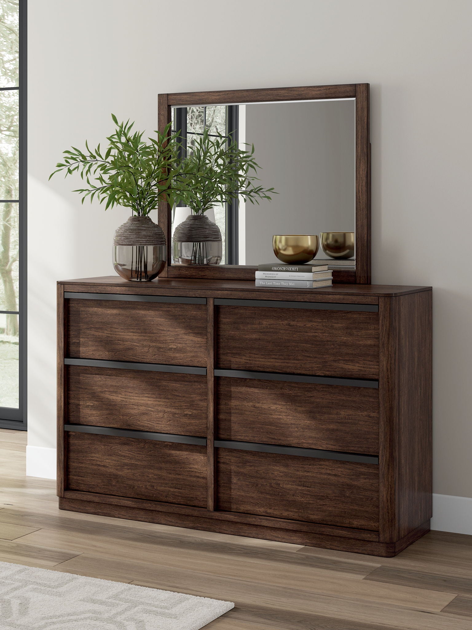 Dilenno - Dark Brown - Dresser And Mirror - Urban Living Furniture (Los Angeles, CA)