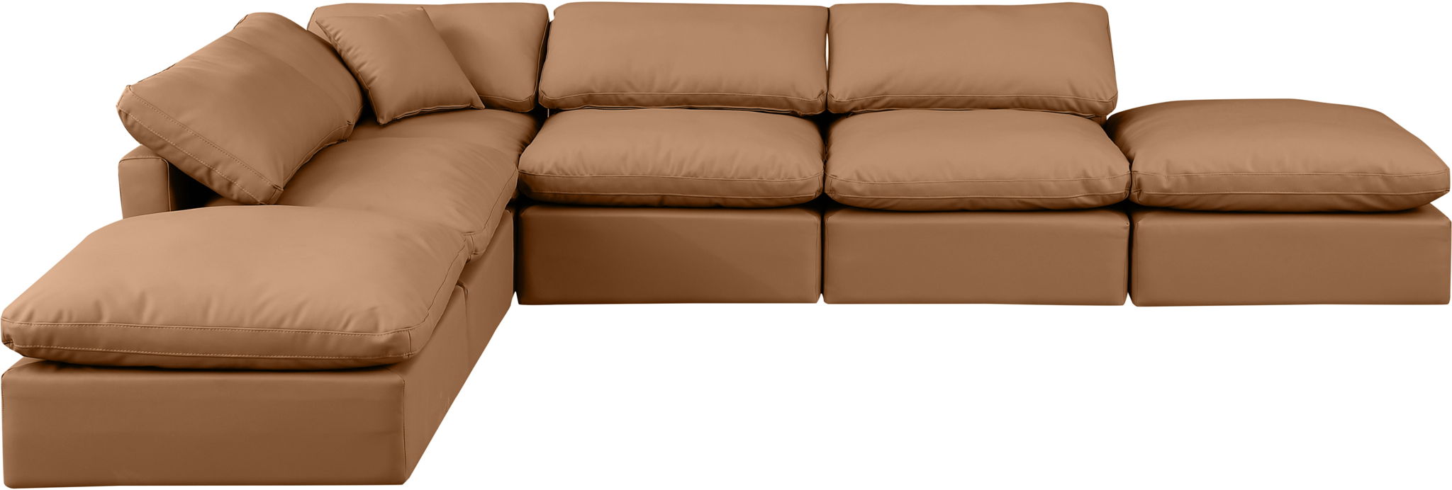 Indulge - Faux Leather 6 Piece Modular Armless Sectional - Urban Living Furniture (Los Angeles, CA)