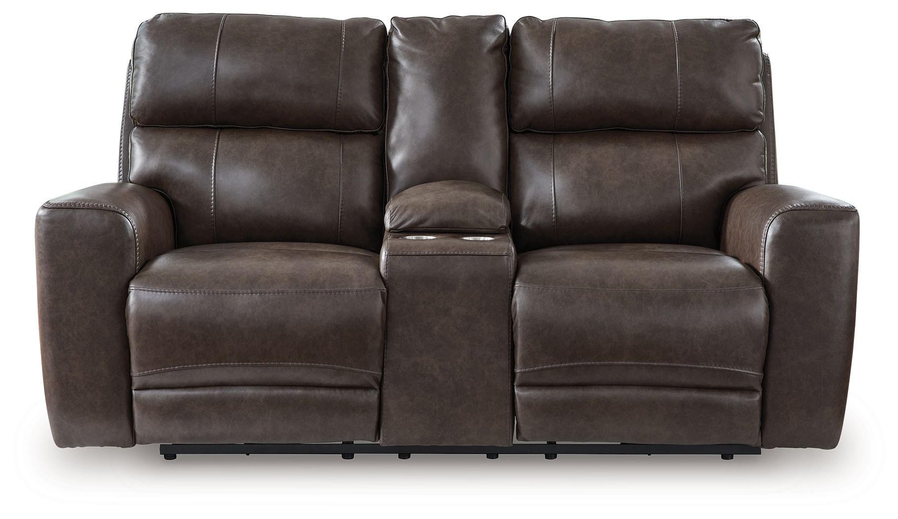 Crossplex - Smoke - Power Recline Loveseat / Console / Adjustable Headrest - Urban Living Furniture (Los Angeles, CA)