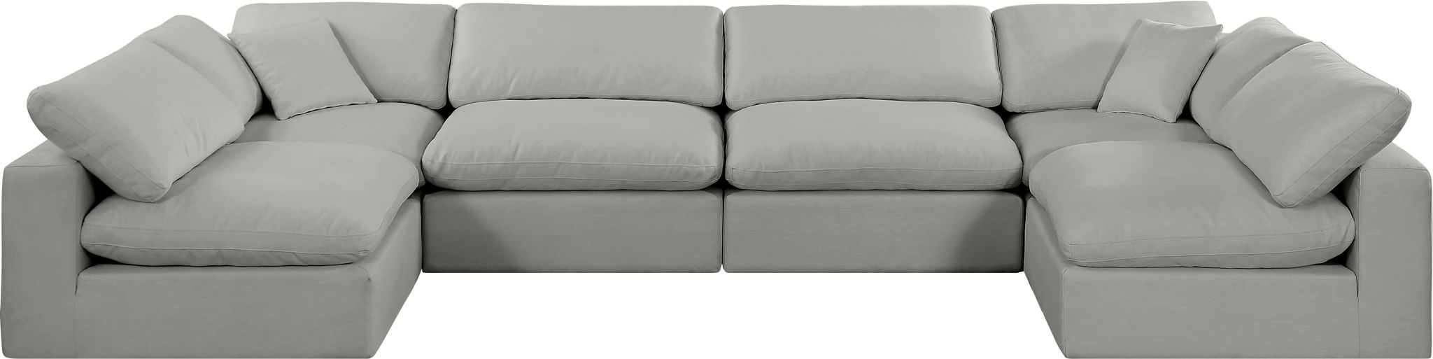 Comfy - 6 Piece Linen Modular Armless Sectional - Urban Living Furniture (Los Angeles, CA)