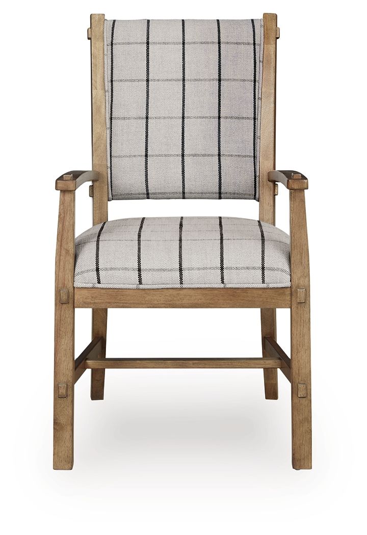 Ridgester - Dining Upholstered Arm Chair (Set of 2) - Light Brown - Urban Living Furniture (Los Angeles, CA)