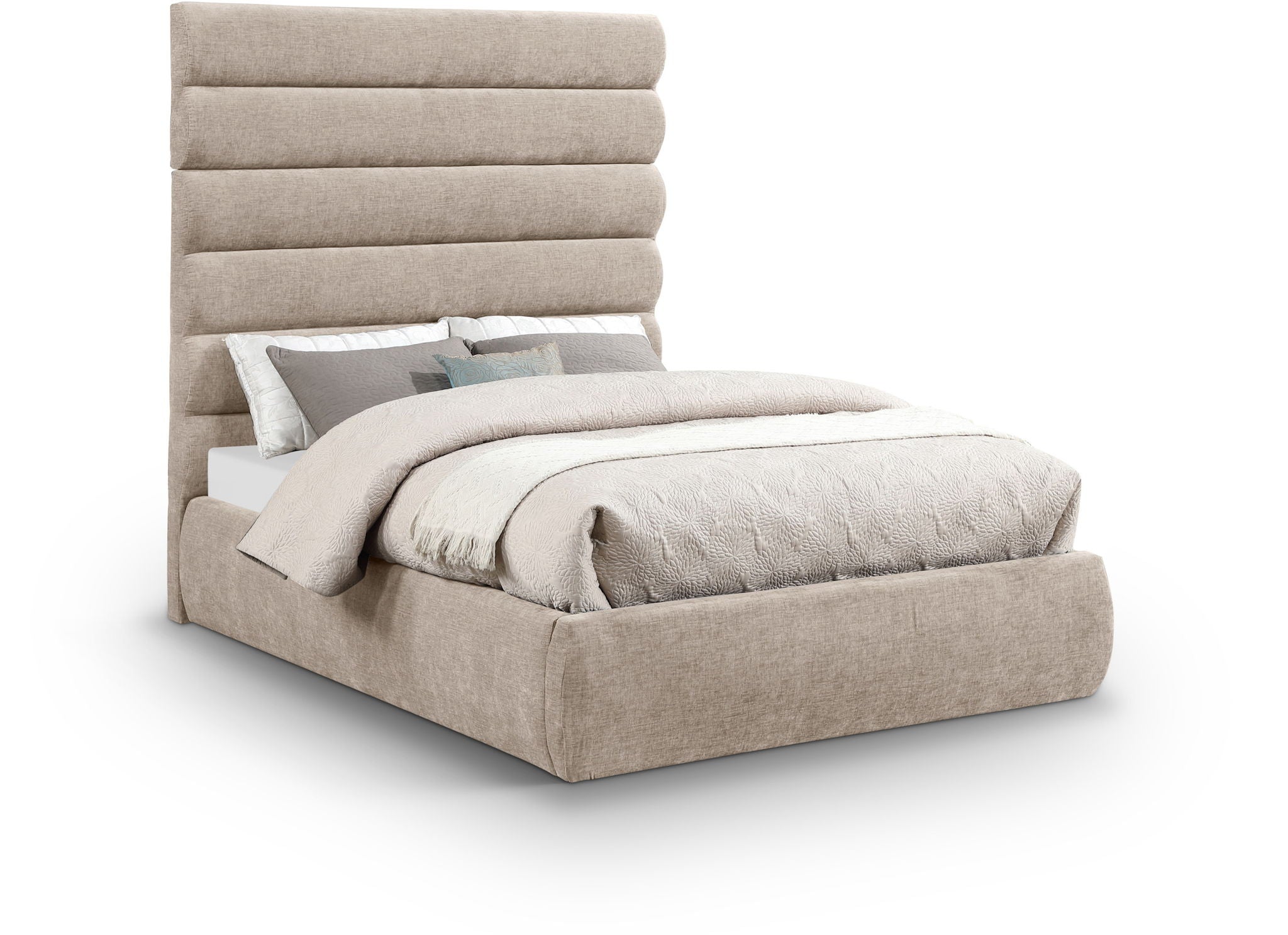 Adam - Chenille Fabric Bed With 70.5" Headboard - Urban Living Furniture (Los Angeles, CA)