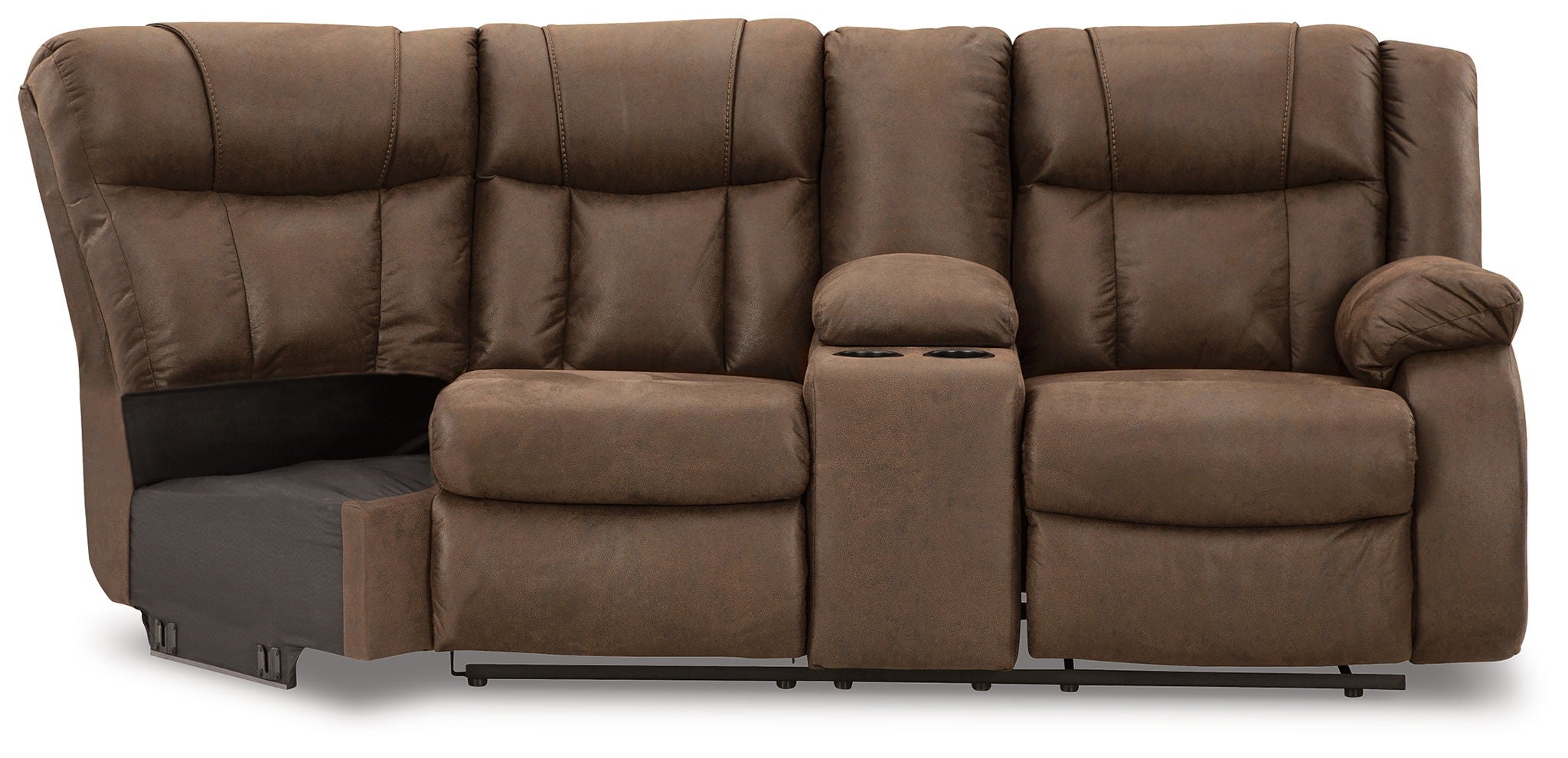 Trail Boys - Walnut - Raf Reclining Loveseat With Console - Urban Living Furniture (Los Angeles, CA)