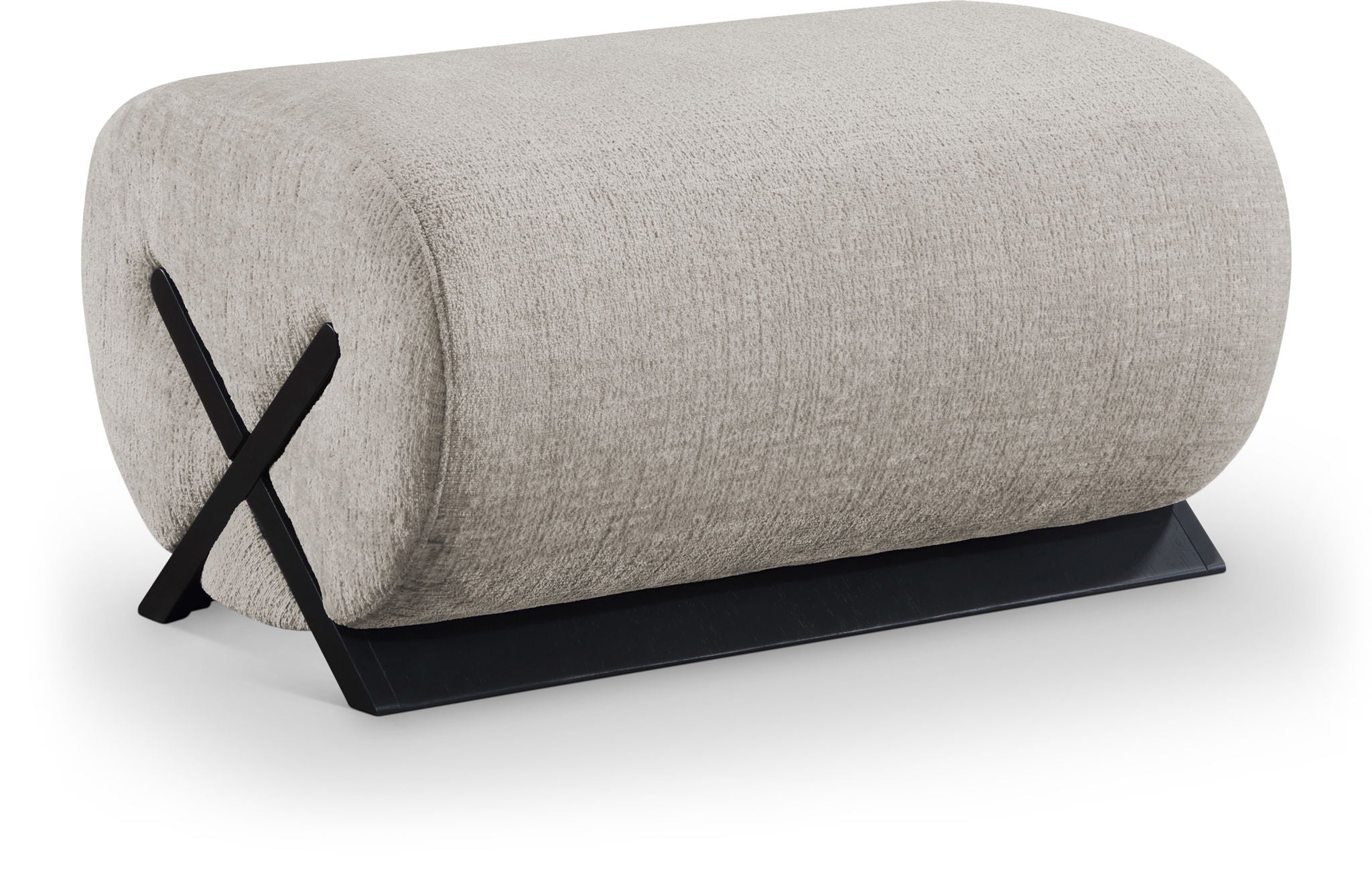 Akira - Fabric Upholstered Ottoman - Urban Living Furniture (Los Angeles, CA)