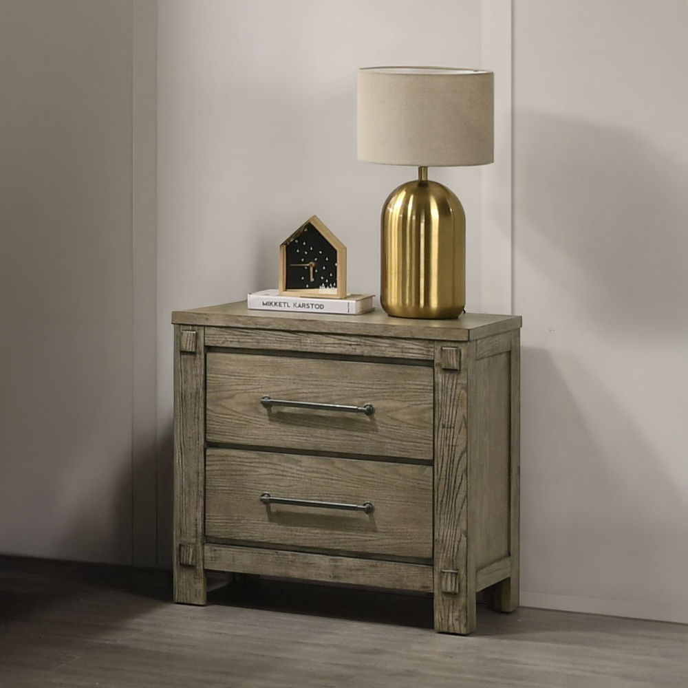 Colton - Nightstand - Antique White Oak - Urban Living Furniture (Los Angeles, CA)