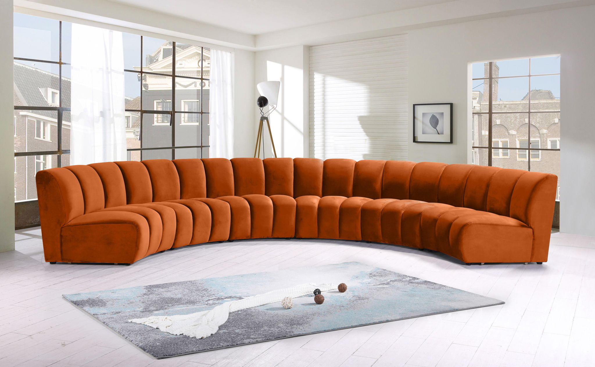 Infinity - 6 Piece Velvet Modular Sectional - Urban Living Furniture (Los Angeles, CA)