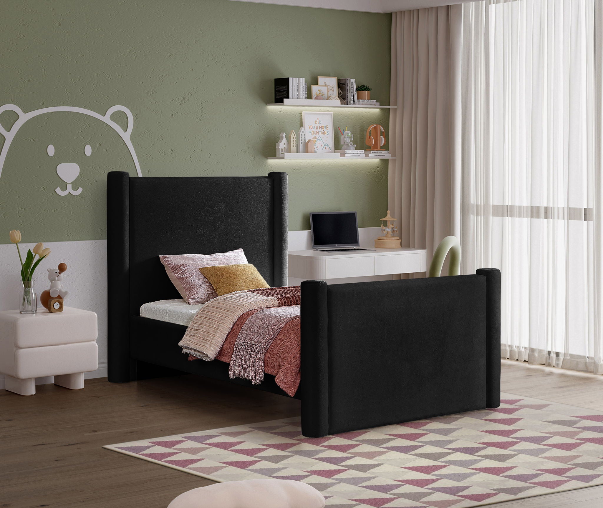 Elias - Velvet Bed - Urban Living Furniture (Los Angeles, CA)