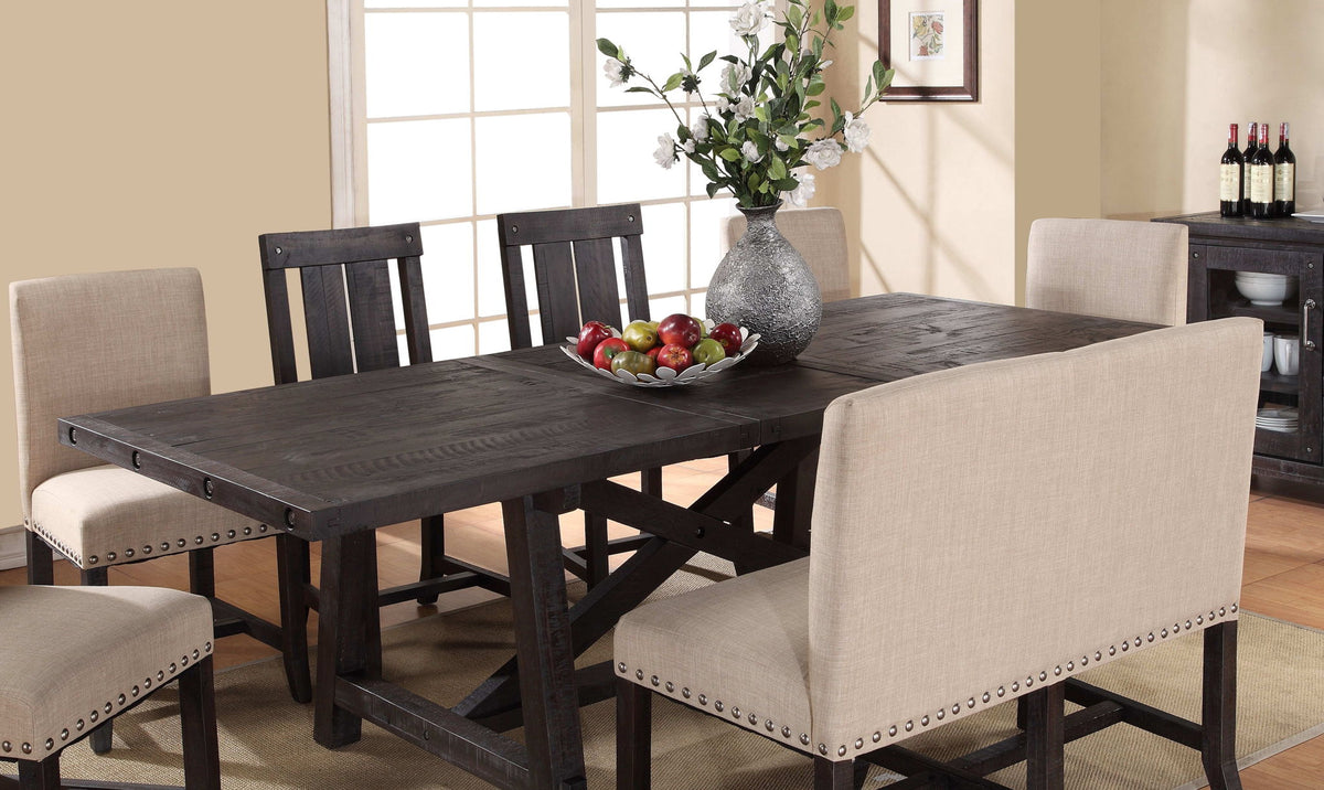 Yosemite - Solid Wood Rectangular Extension Table - Cafe