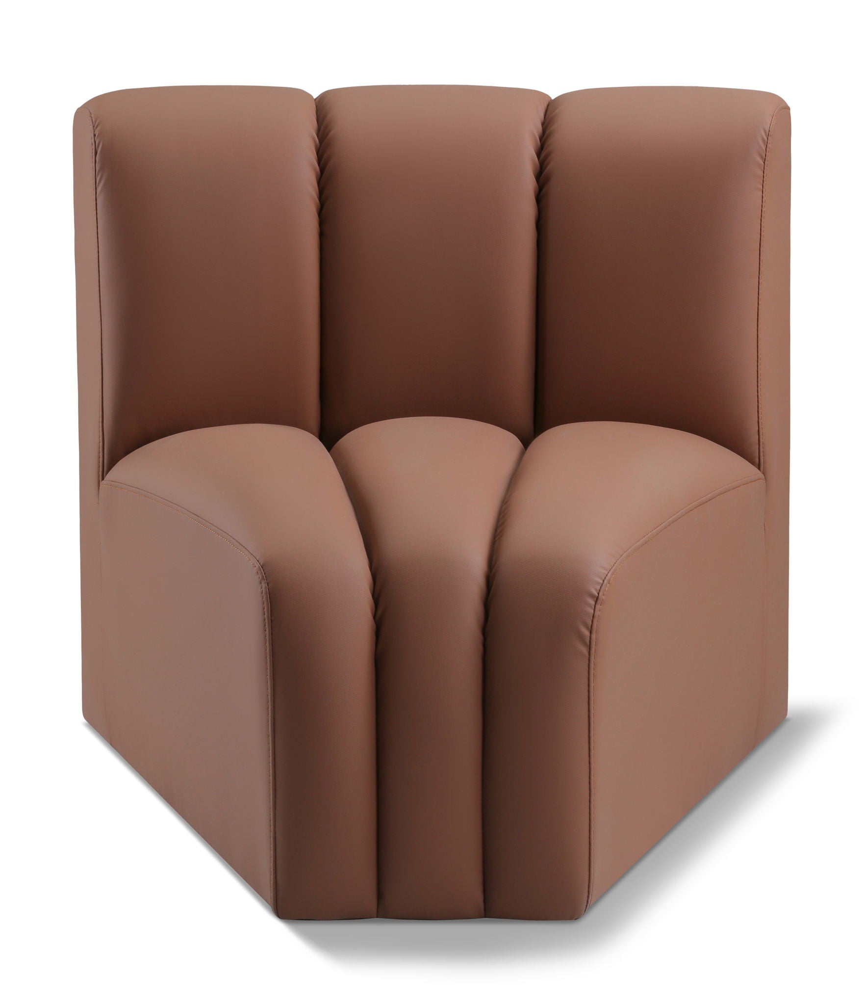 Arc - Faux Leather Curved Corner Chair - Urban Living Furniture (Los Angeles, CA)