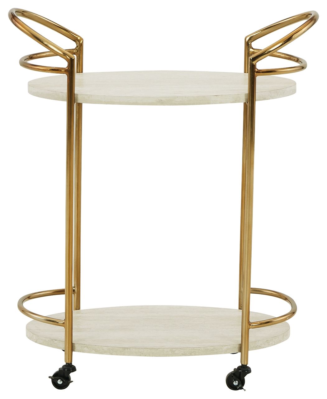 Tarica - Cream / Gold Finish - Bar Cart - Urban Living Furniture (Los Angeles, CA)