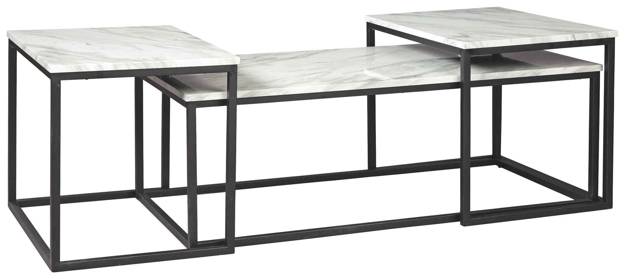Donnesta - Gray / Black - Occasional Table Set (Set of 3) - Urban Living Furniture (Los Angeles, CA)