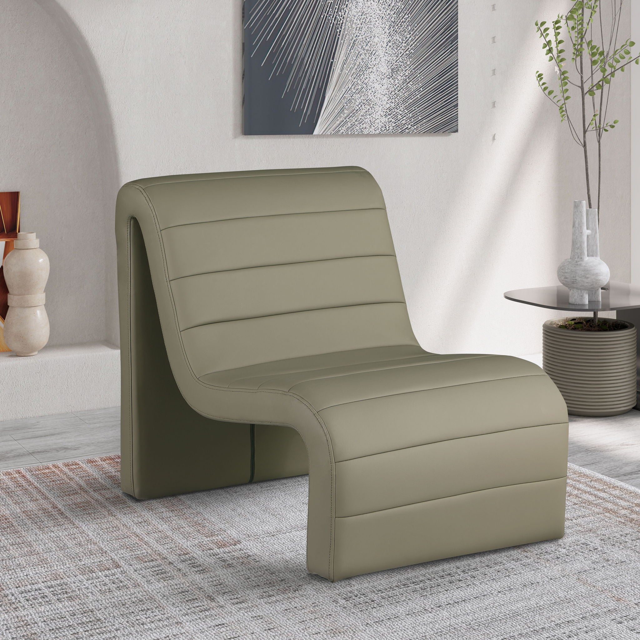 Ivy - Faux Leather Accent Chair - Urban Living Furniture (Los Angeles, CA)