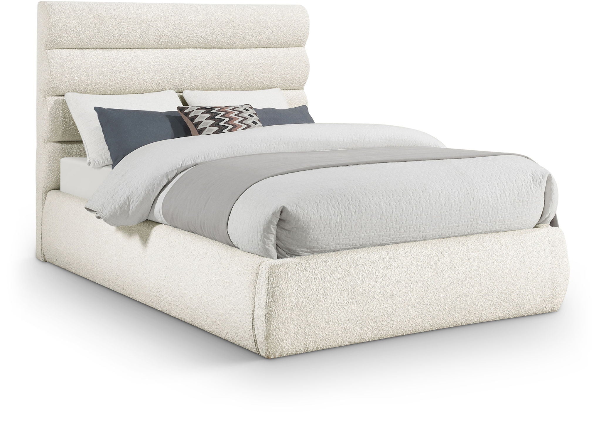 Adam - Boucle Fabric Bed With 52" Headboard - Urban Living Furniture (Los Angeles, CA)