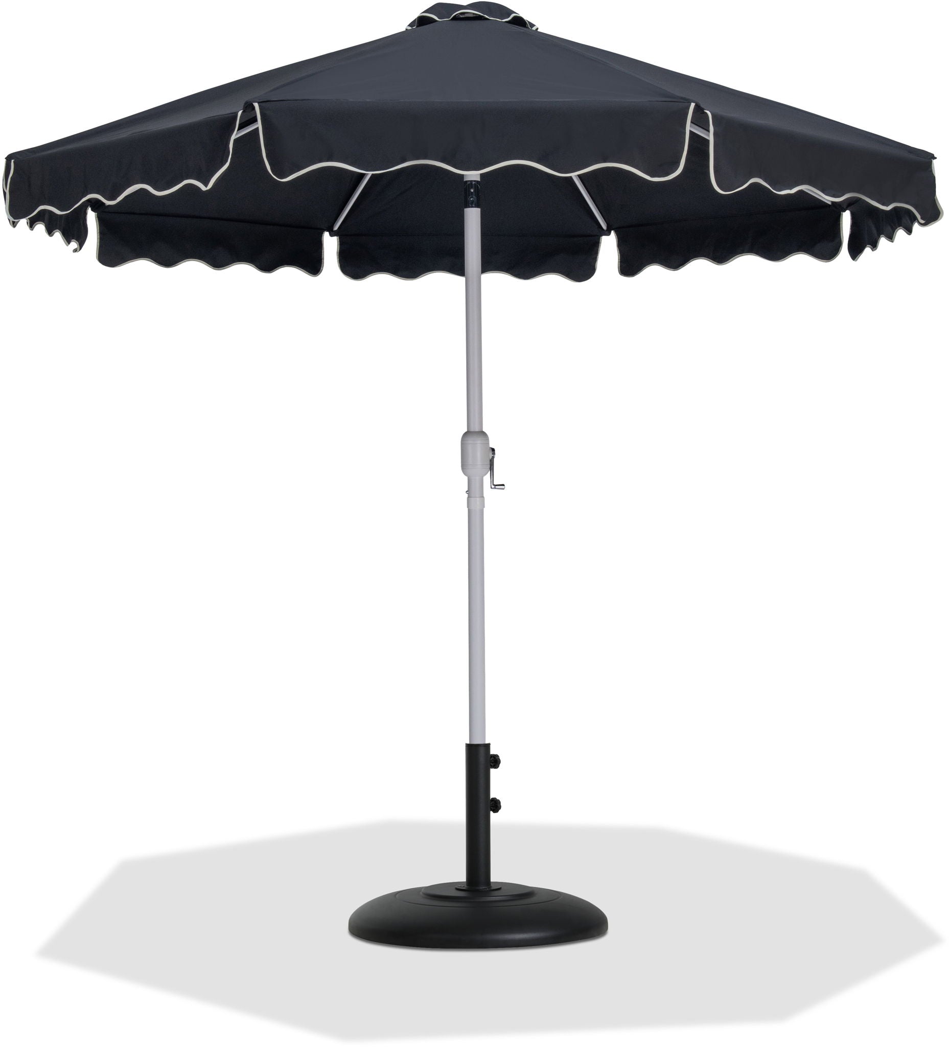 Amalfi - Patio Umbrella - Black Base / White Pole - Urban Living Furniture (Los Angeles, CA)