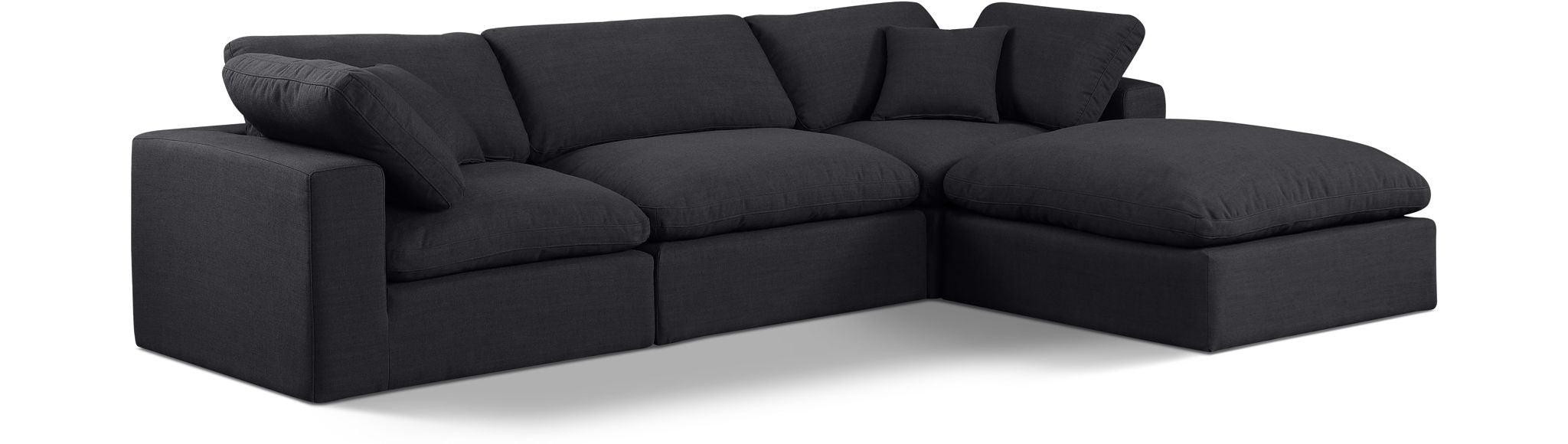 Comfy - 4 Piece Linen Fabric Modular Sectional With Chaise - Urban Living Furniture (Los Angeles, CA)