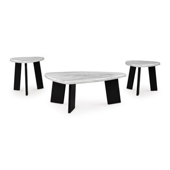 Lilyberg - Gray / Black - Occasional Table Set (Set of 3)