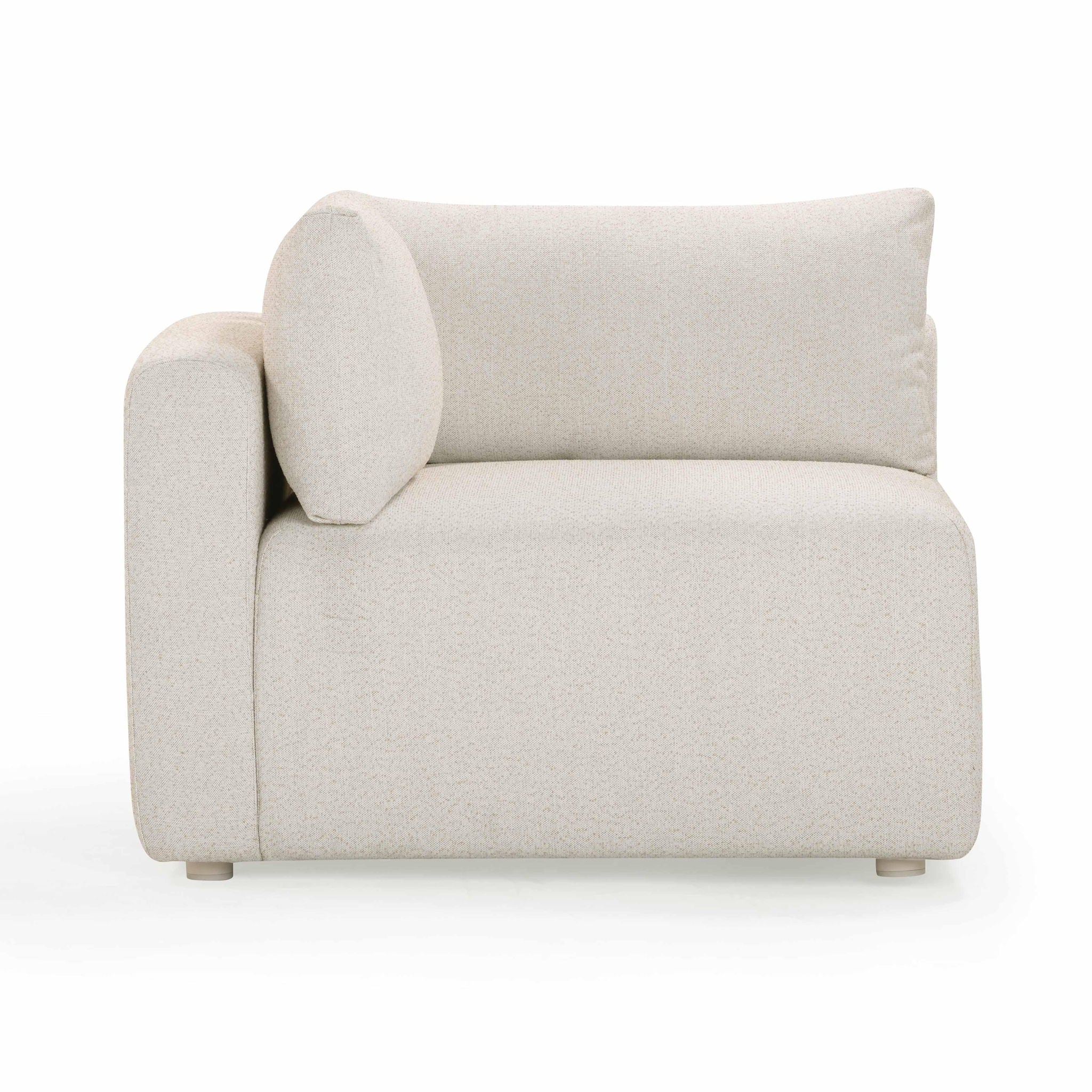 Hangover - Outdoor Modular Corner Chair - Cream - Urban Living Furniture (Los Angeles, CA)