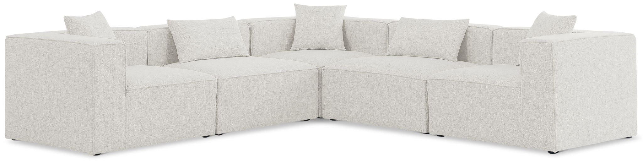 Cube - Linen 5 Piece Modular Corner Sectional - Urban Living Furniture (Los Angeles, CA)