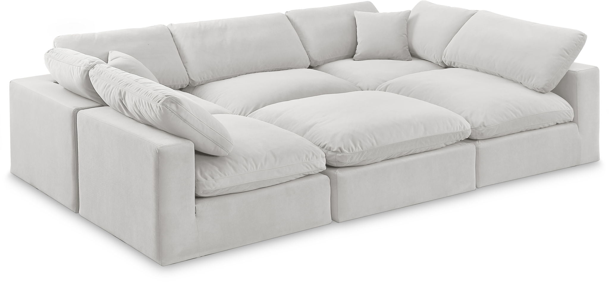 Comfy - 6 Piece Velvet Sectional - Urban Living Furniture (Los Angeles, CA)