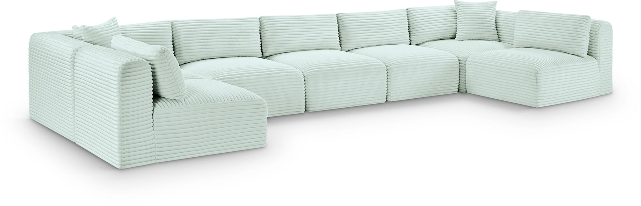 Shaggy - 7 Piece Modular U-Shaped Armless Sectional - Urban Living Furniture (Los Angeles, CA)
