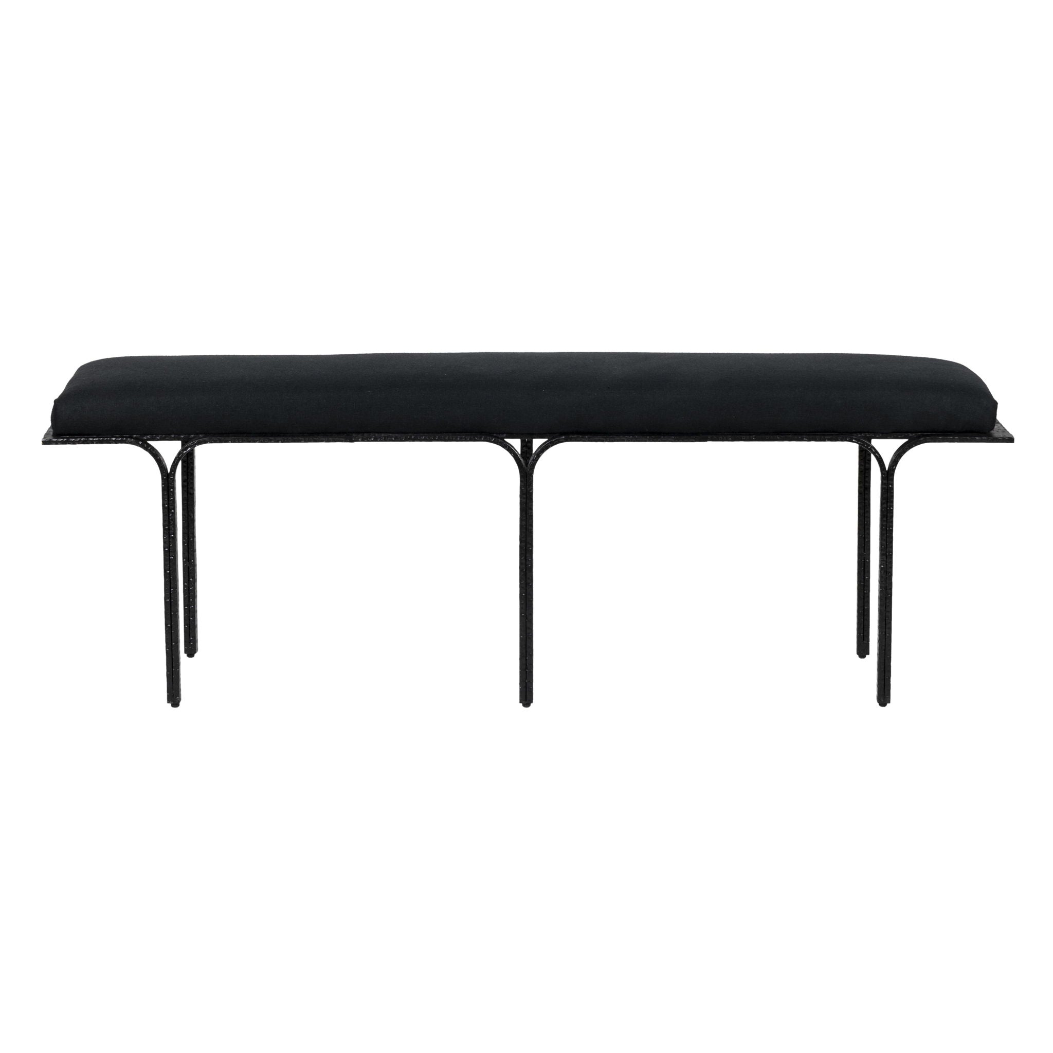 Bryn - Linen Bench - Black - Urban Living Furniture (Los Angeles, CA)