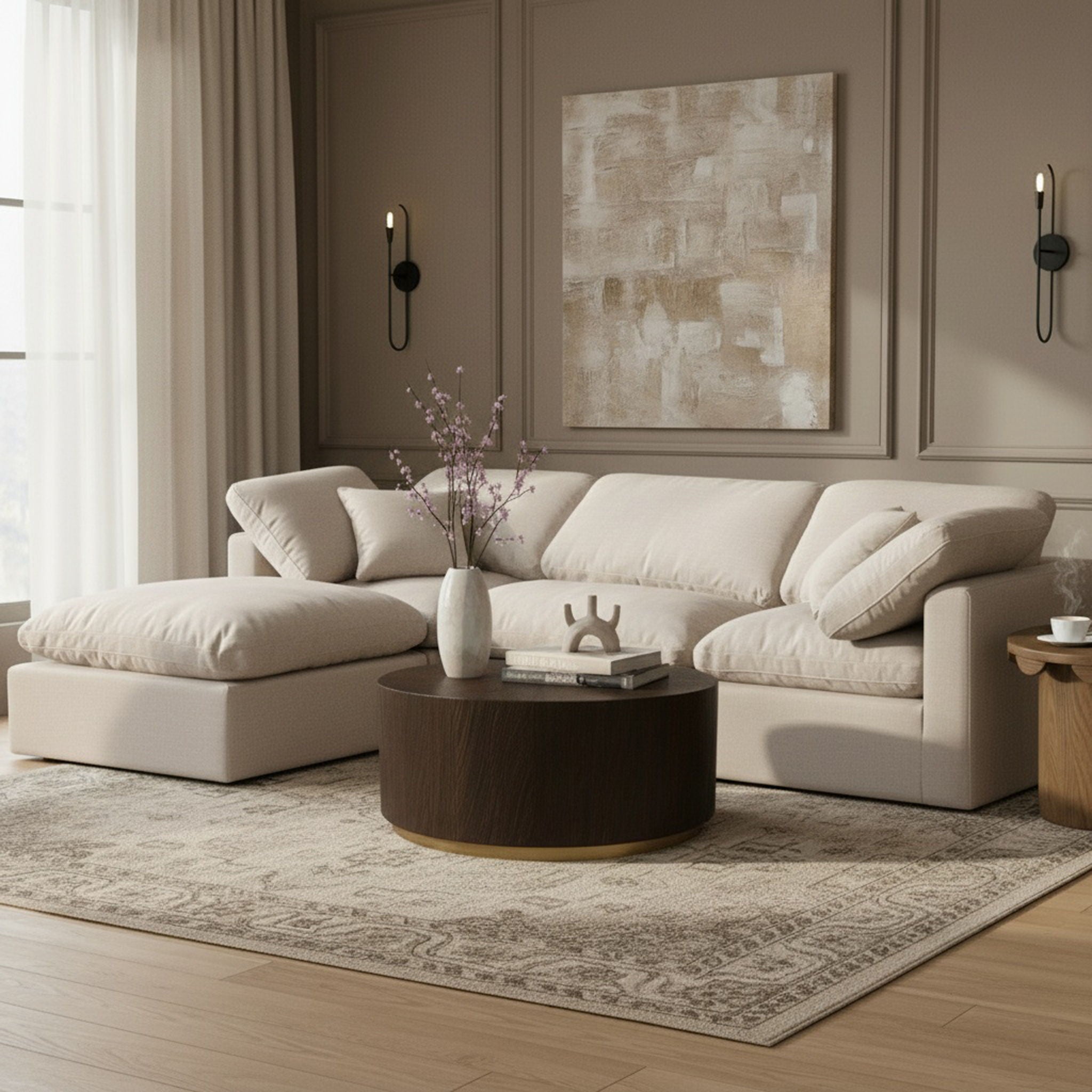 Indulge - Linen 4 Piece Modular Sectional With Chaise - Urban Living Furniture (Los Angeles, CA)