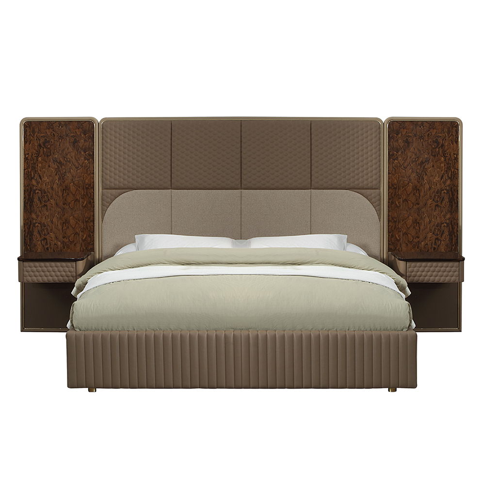 Marcelino - Eastern King Bed - Brown & Beige - Urban Living Furniture (Los Angeles, CA)