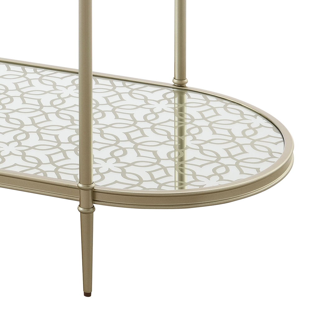 Zaba - Sofa Table - Glass Top & Champagne - Urban Living Furniture (Los Angeles, CA)