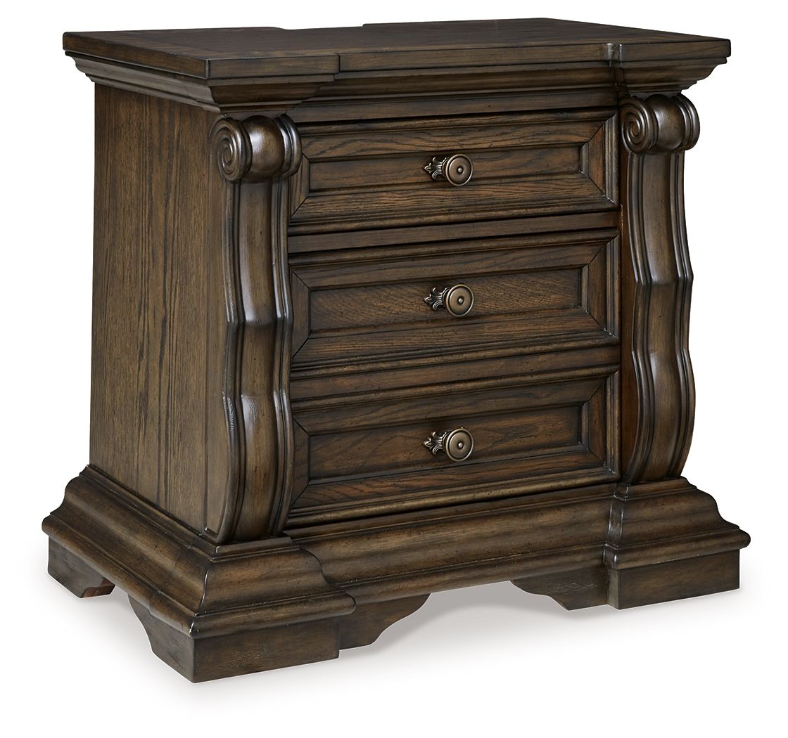 Maylee - Dark Brown - Three Drawer Night Stand - Urban Living Furniture (Los Angeles, CA)