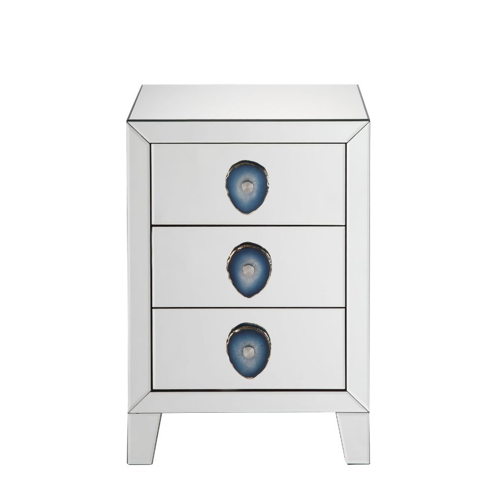 Filip - Accent Table - Mirrored & Faux Agate - Urban Living Furniture (Los Angeles, CA)