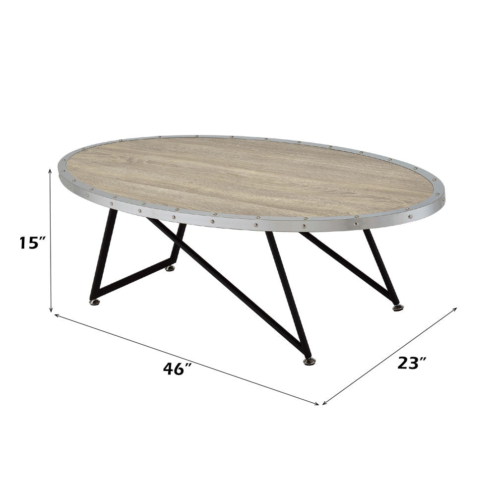 Allis - Coffee Table - Weathered Gray Oak & Metal - Urban Living Furniture (Los Angeles, CA)
