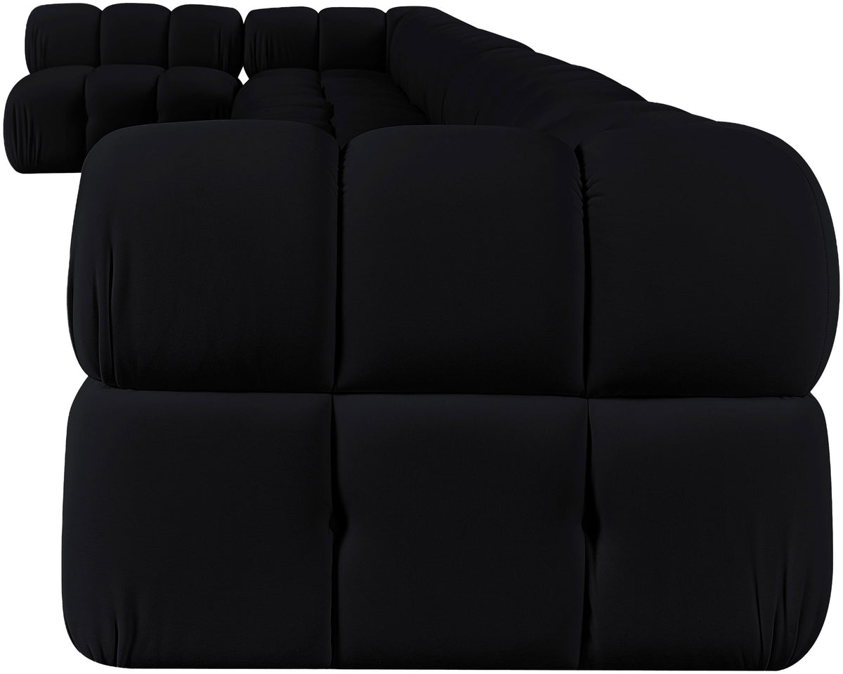 Orin - Velvet Performance Fabric Upholstered 8 Piece L-Shaped Sectional