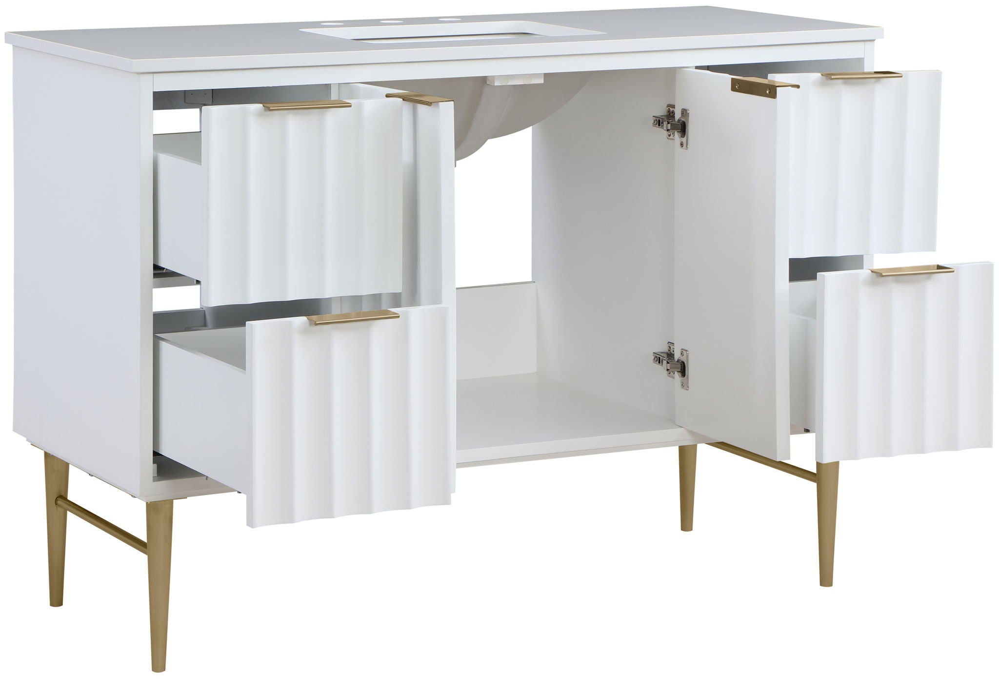 Modernist - Bathroom Vanity With Gold Legs - Urban Living Furniture (Los Angeles, CA)