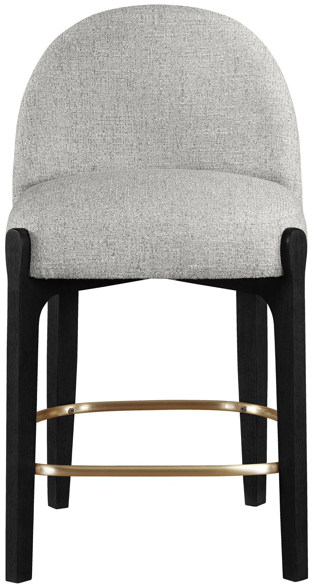 Torino - Counter Stool With Brushed Black Base