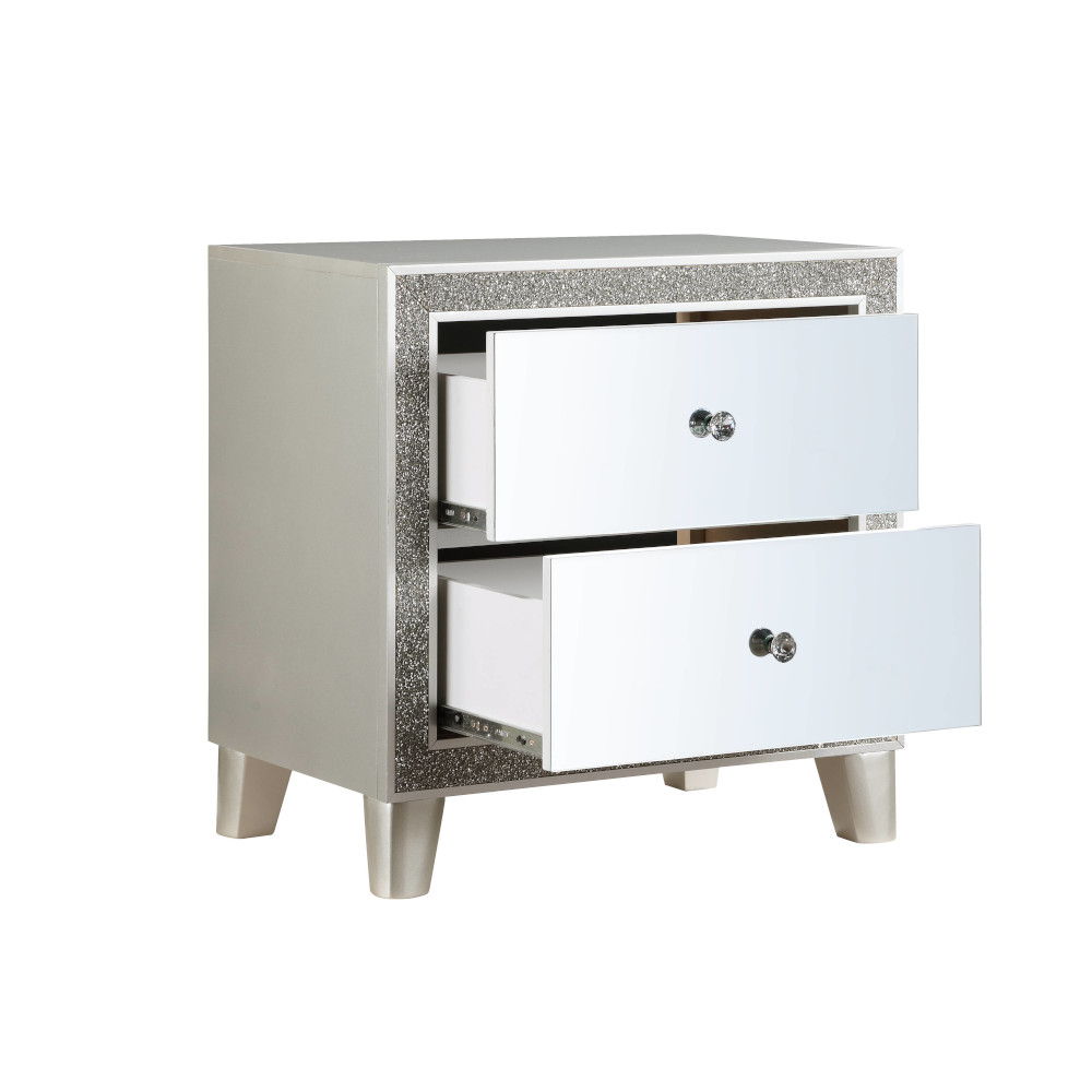 Sliverfluff - Nightstand - Mirrored & Champagne - Urban Living Furniture (Los Angeles, CA)