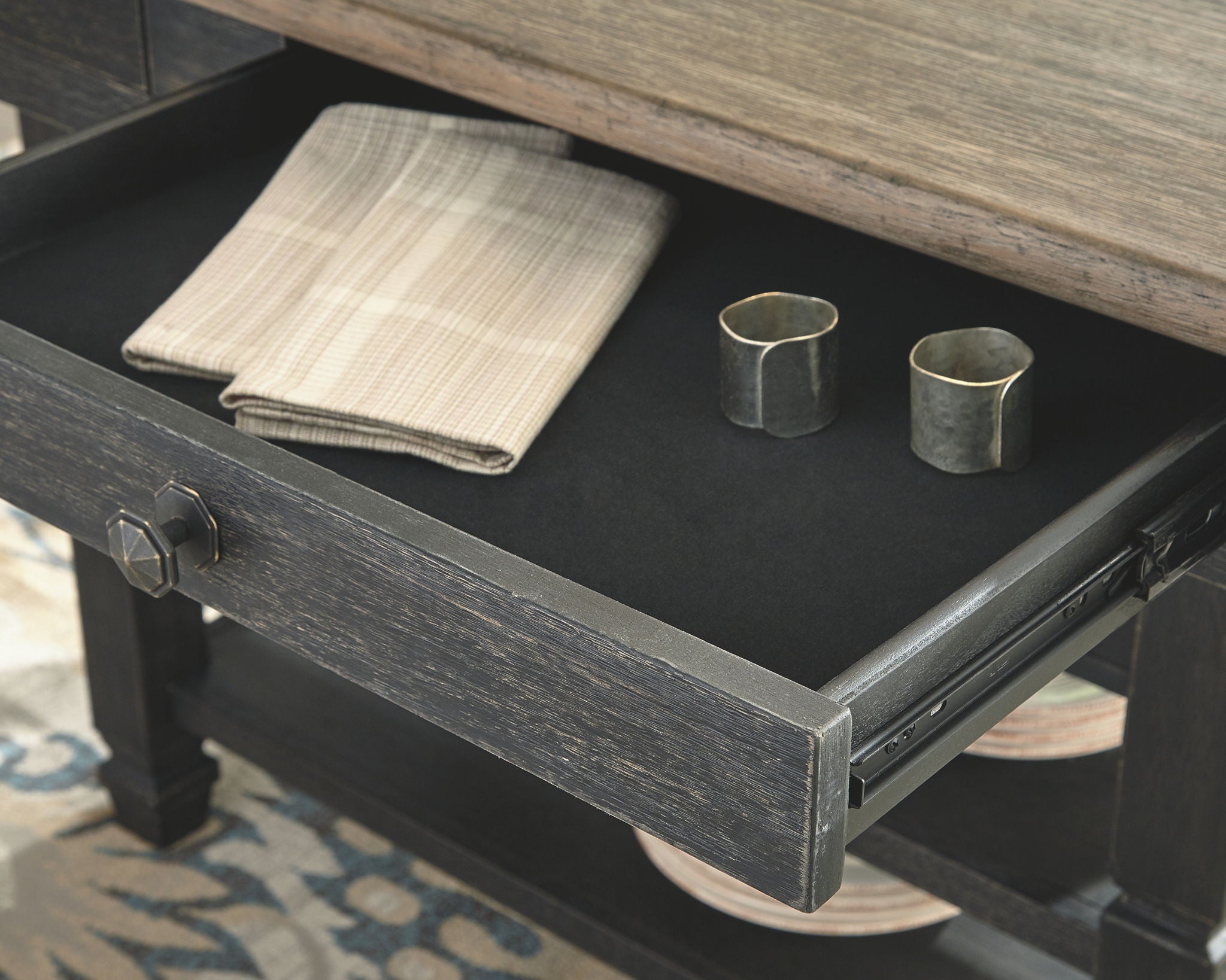 Tyler Creek - Black / Gray - Rectangular Dining Room Counter Table - Urban Living Furniture (Los Angeles, CA)